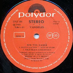 See You Later - Irish LP - B side